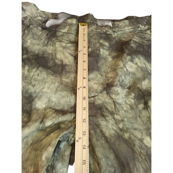 PrettyLittleThing Green Tie Dye Cargo Pants US 14 - Picture 4 of 9